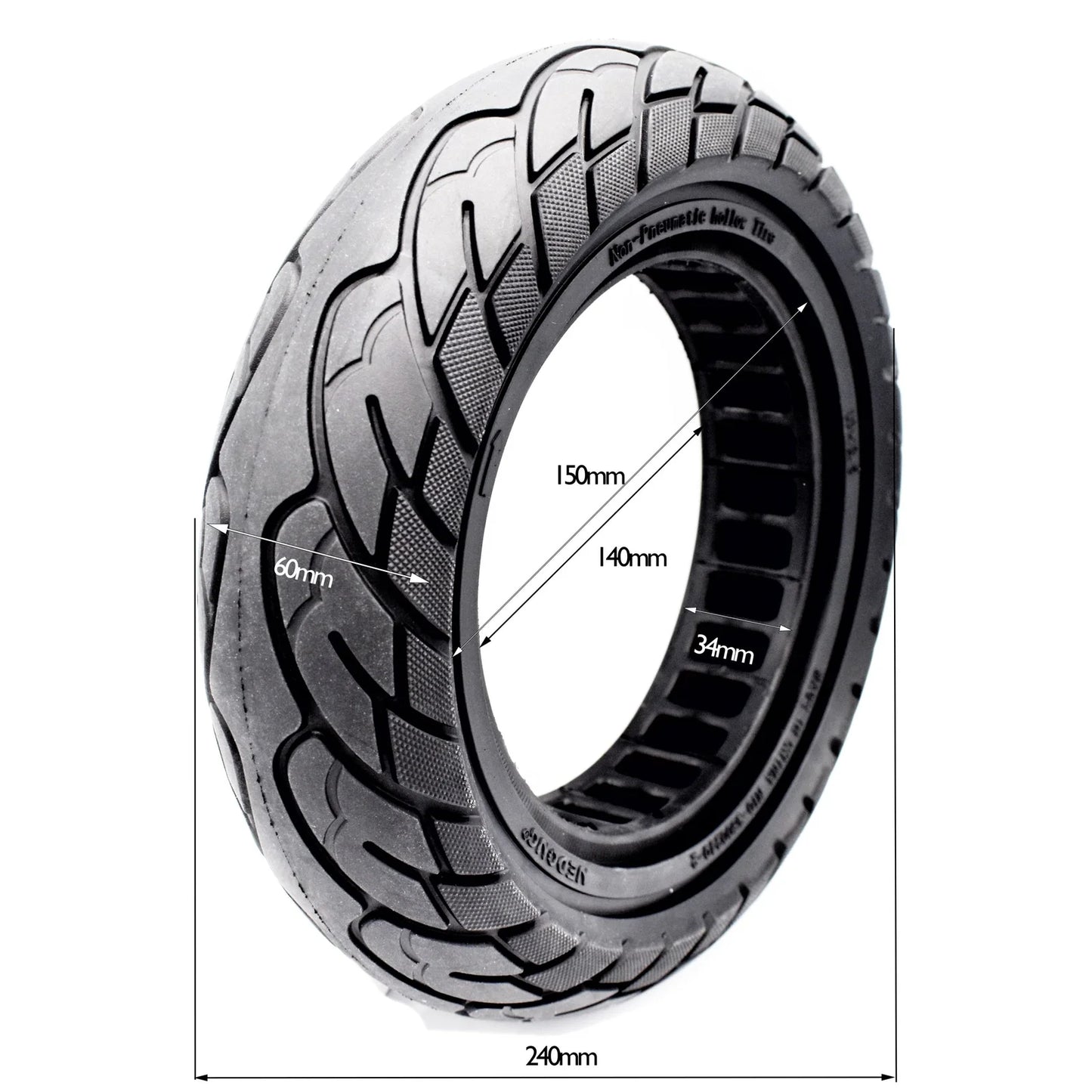 Rueda maciza 10x2,5-6,5 (34mm)