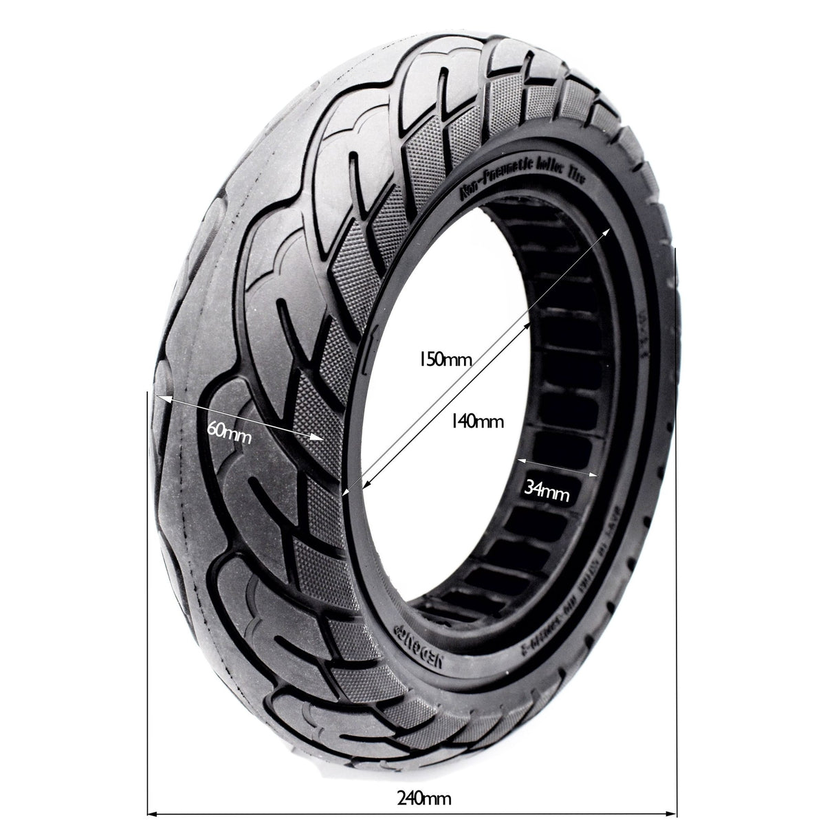 Rueda maciza 10x2,5-6,5 (34mm)