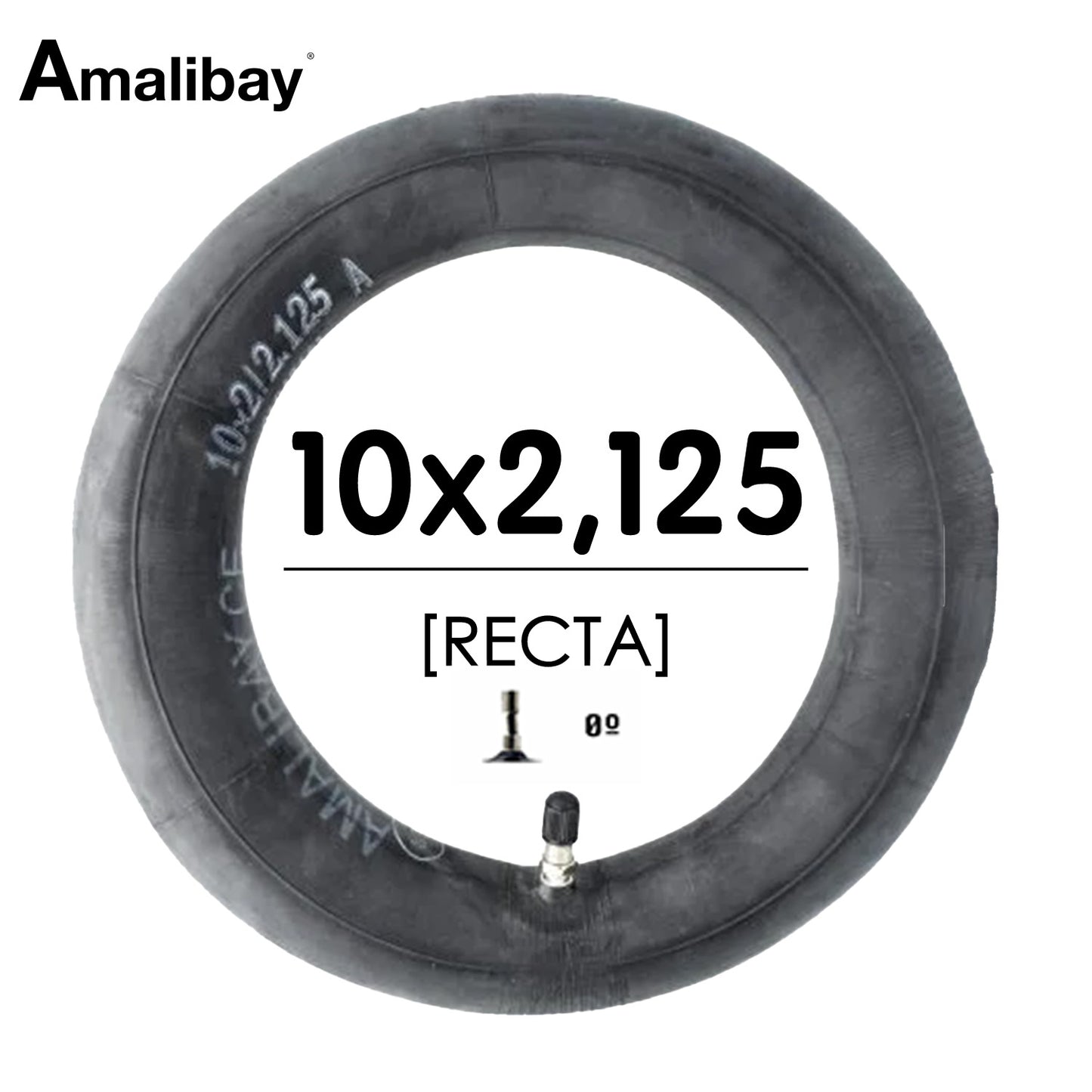 Cámara de aire 10x2/2,125 (válvula recta) - Premium