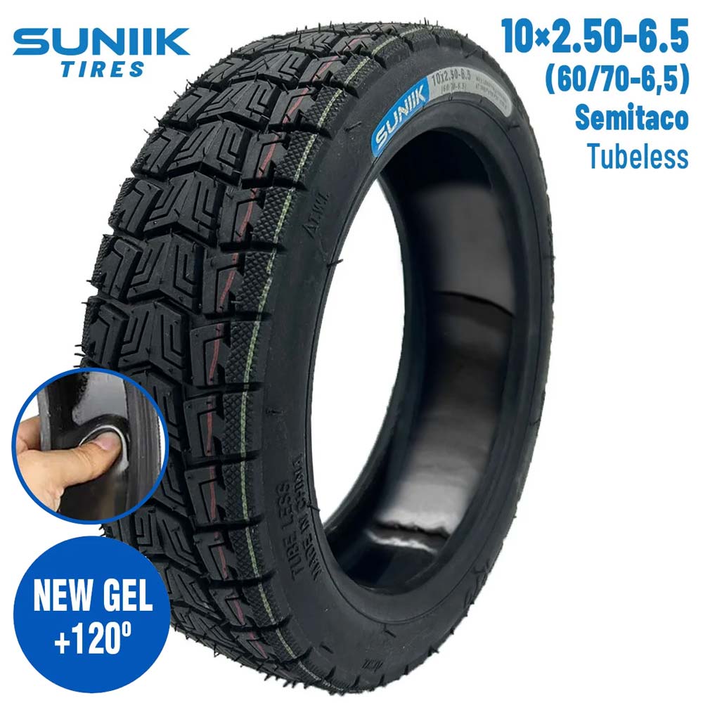 Neumático con gel antipinchazo 10x2,5-6,5 Semitaco