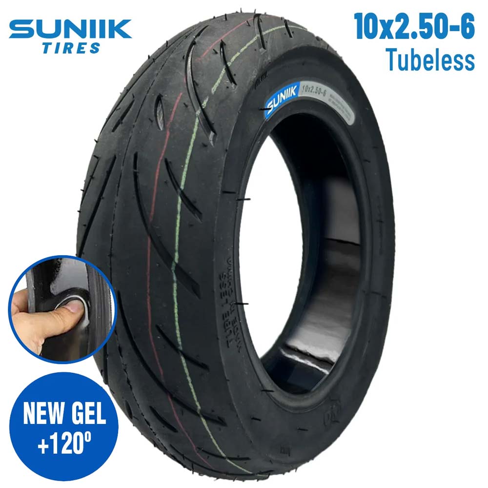 Neumático con gel antipinchazo 10x2,5-6 Cityroad Tubeless