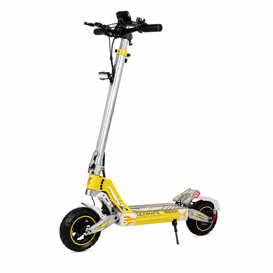 Patinete Ecoxtrem M41 Tank DGT 2026 - Plata y Amarillo