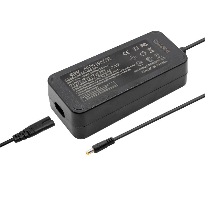 Cargador premium 36V (salida 42v) 2A conector DC 5,5x2,1mm
