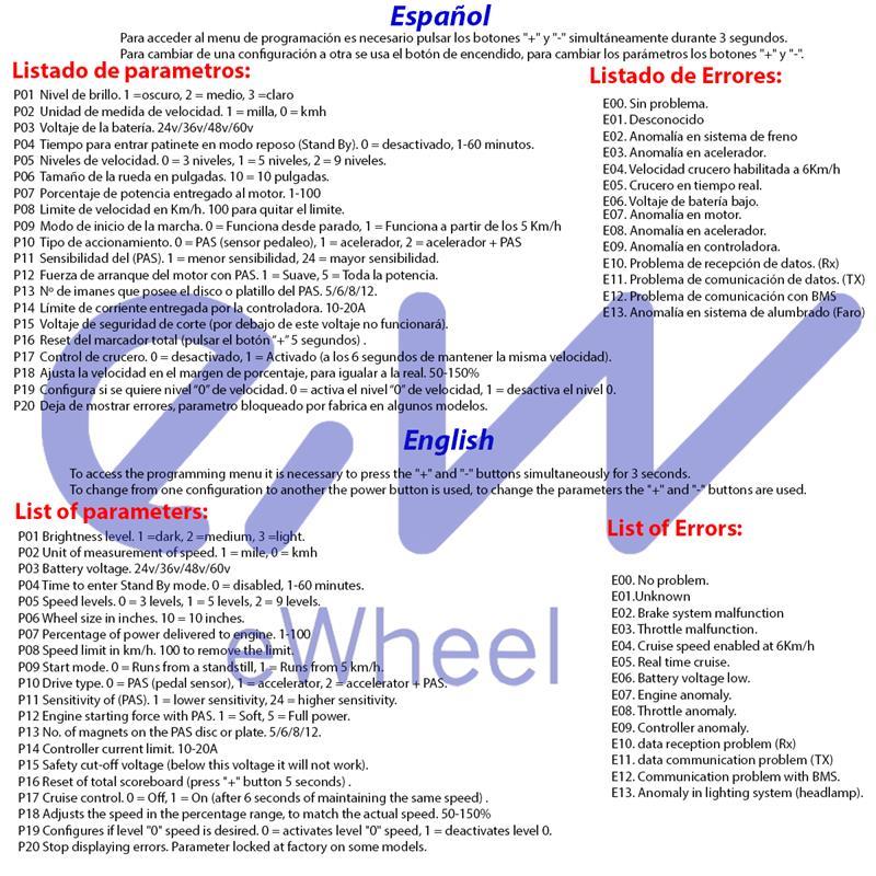 Display patinete Smartgyro S866 eWheel