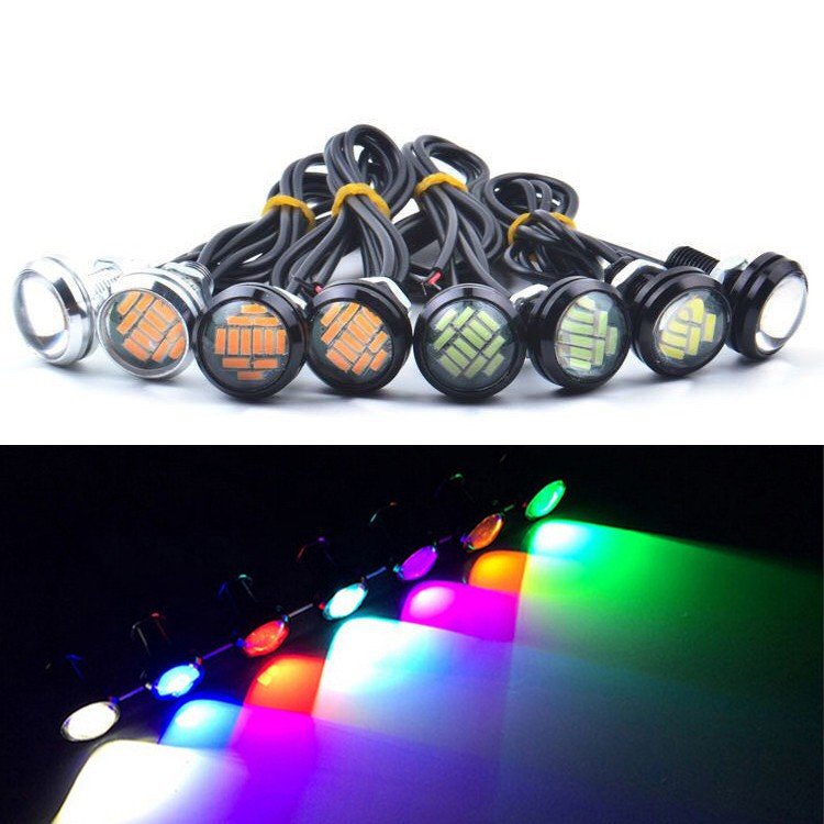 Luz LED Ojo de Águila (Pack de 2) Amarilla (12 LEDs por luz)