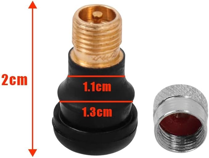 Válvula tubeless recta PVR40 - 20 unidades