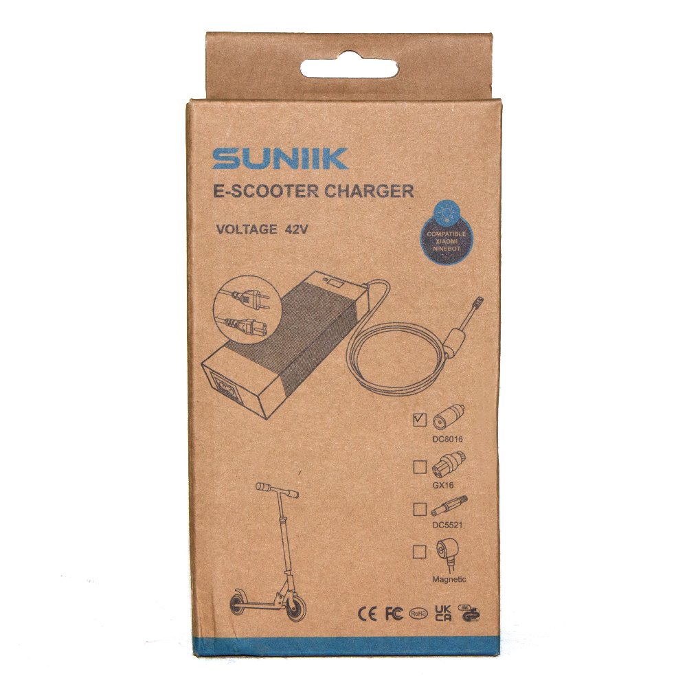 Cargador premium para Xiaomi y Ninebot 42V 2A (conector DC8MM)
