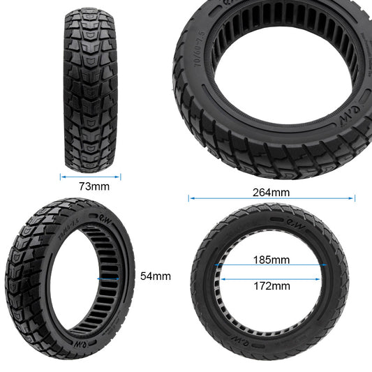 70/60-7.5 Rueda maciza negro