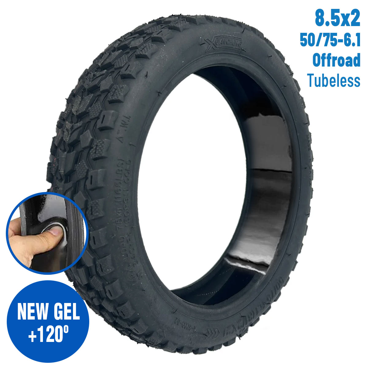 Neumático 50/75-6.1(8,5x2) Offroad Tubeless (Con gel antipinchazos) - 10 unidades