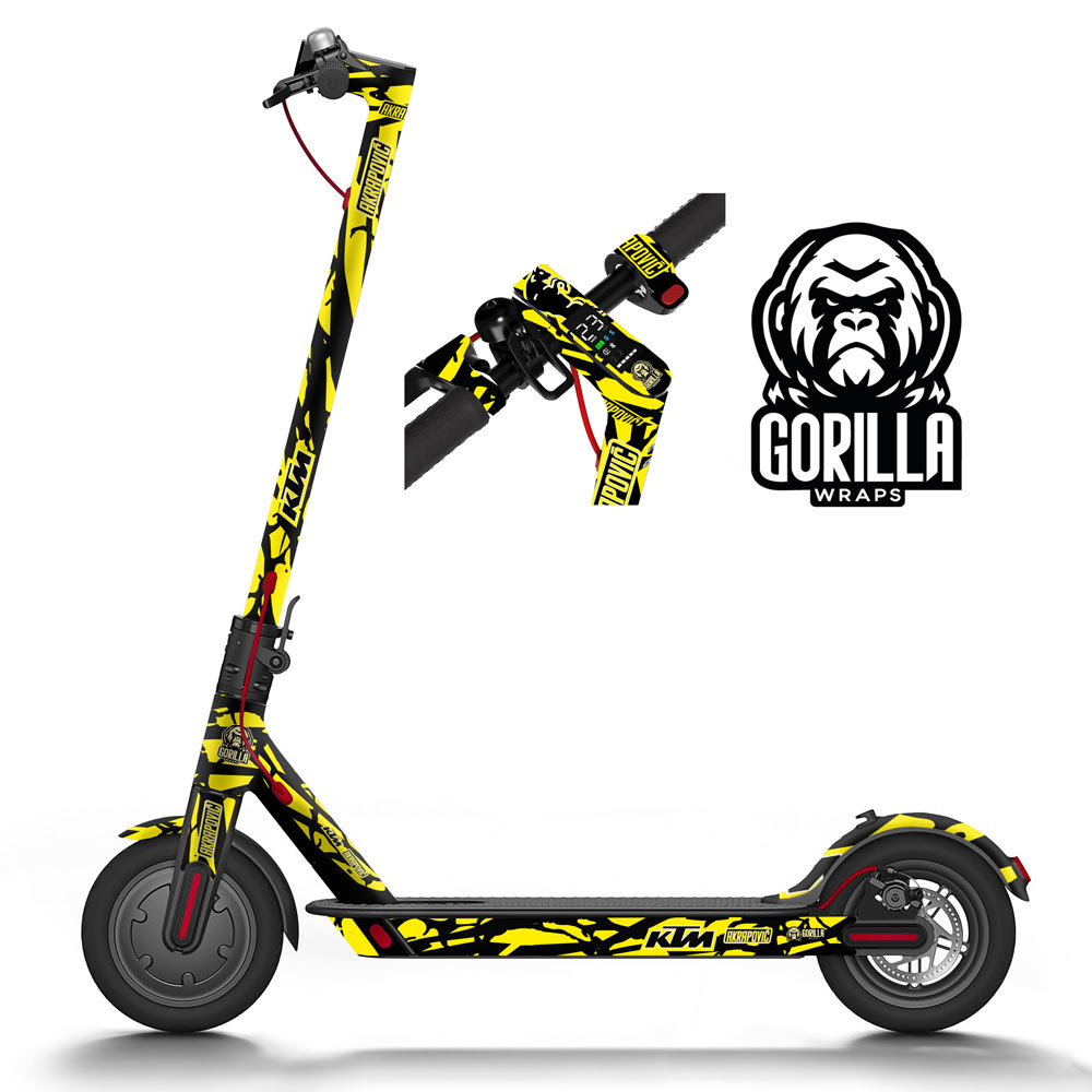 Vinilo para Xiaomi M365, 1S, PRO, PRO 2, MI3 KTM – Fluor - Completo
