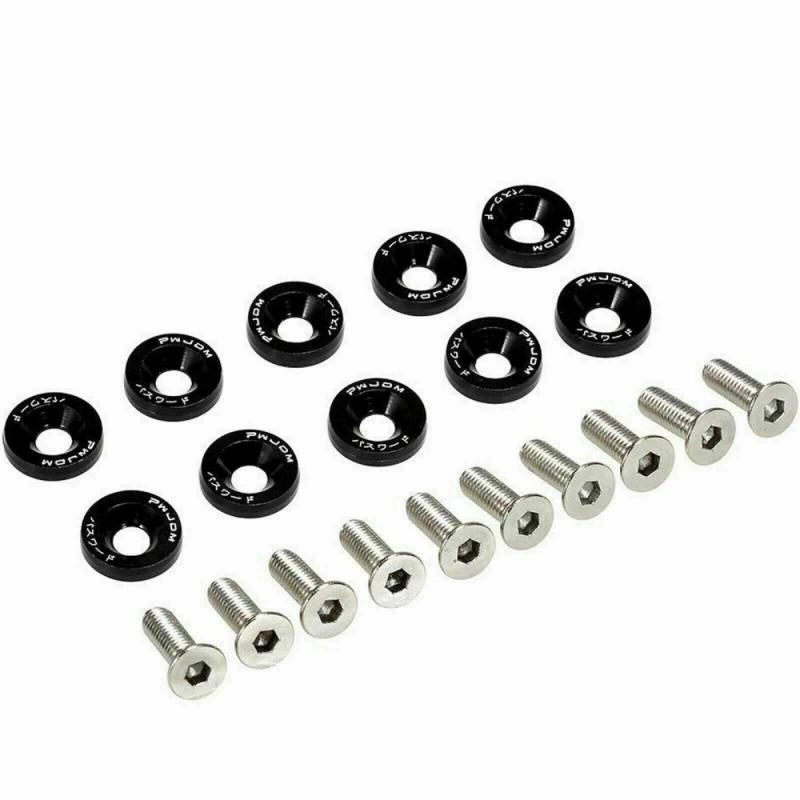 Arandela Tornillo de Aluminio Negro (Pack 10 unidades)