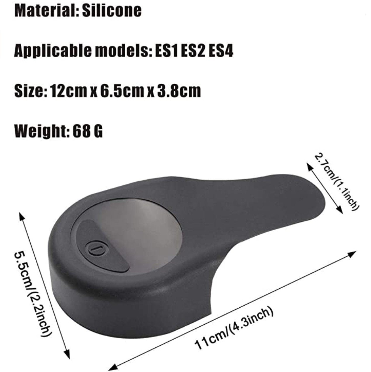 Tapa Protector Silicona de Pantalla Ninebot ES