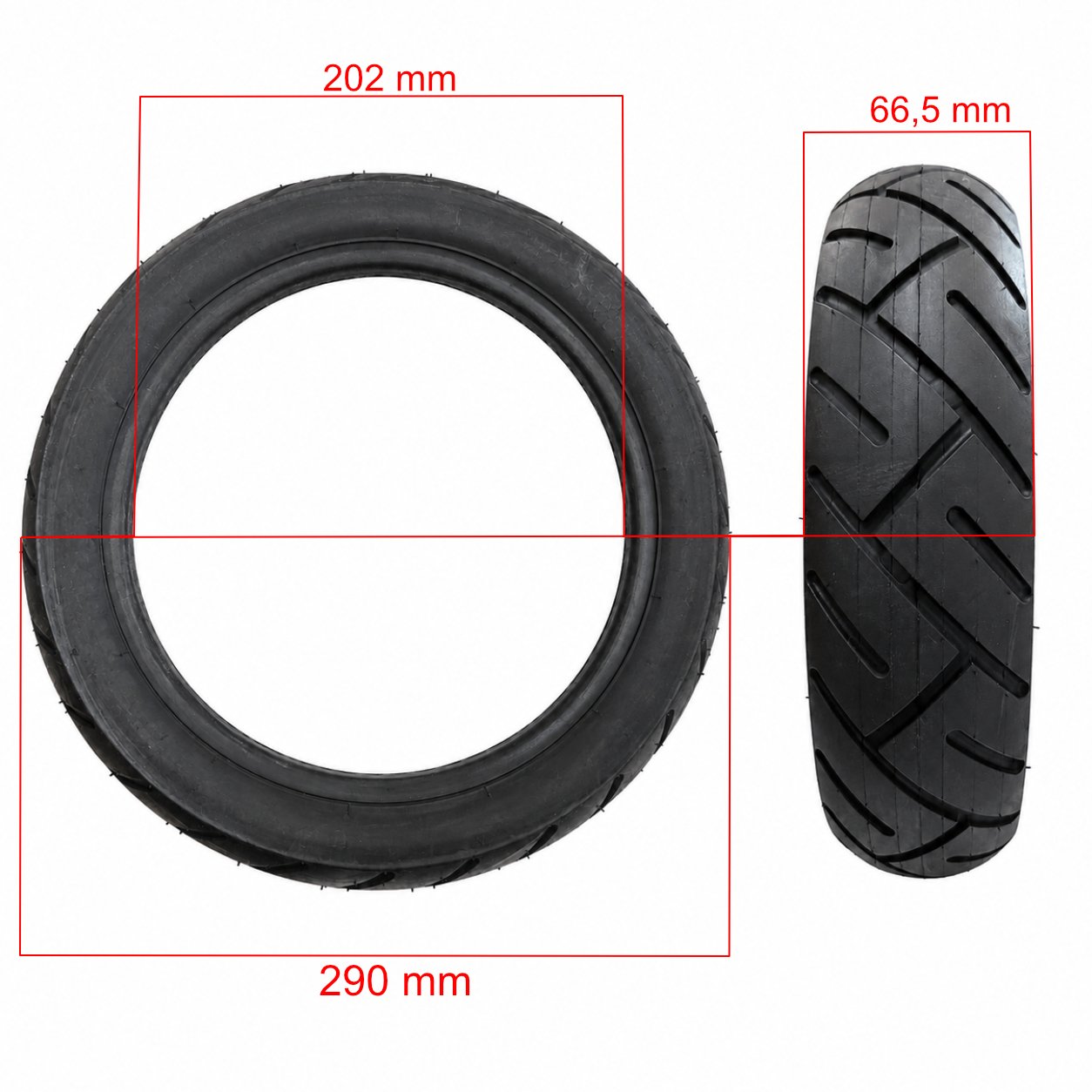 Rueda Cubierta 12x2,5 Cityroad Para Patinete Xiaomi Mi6 MAX