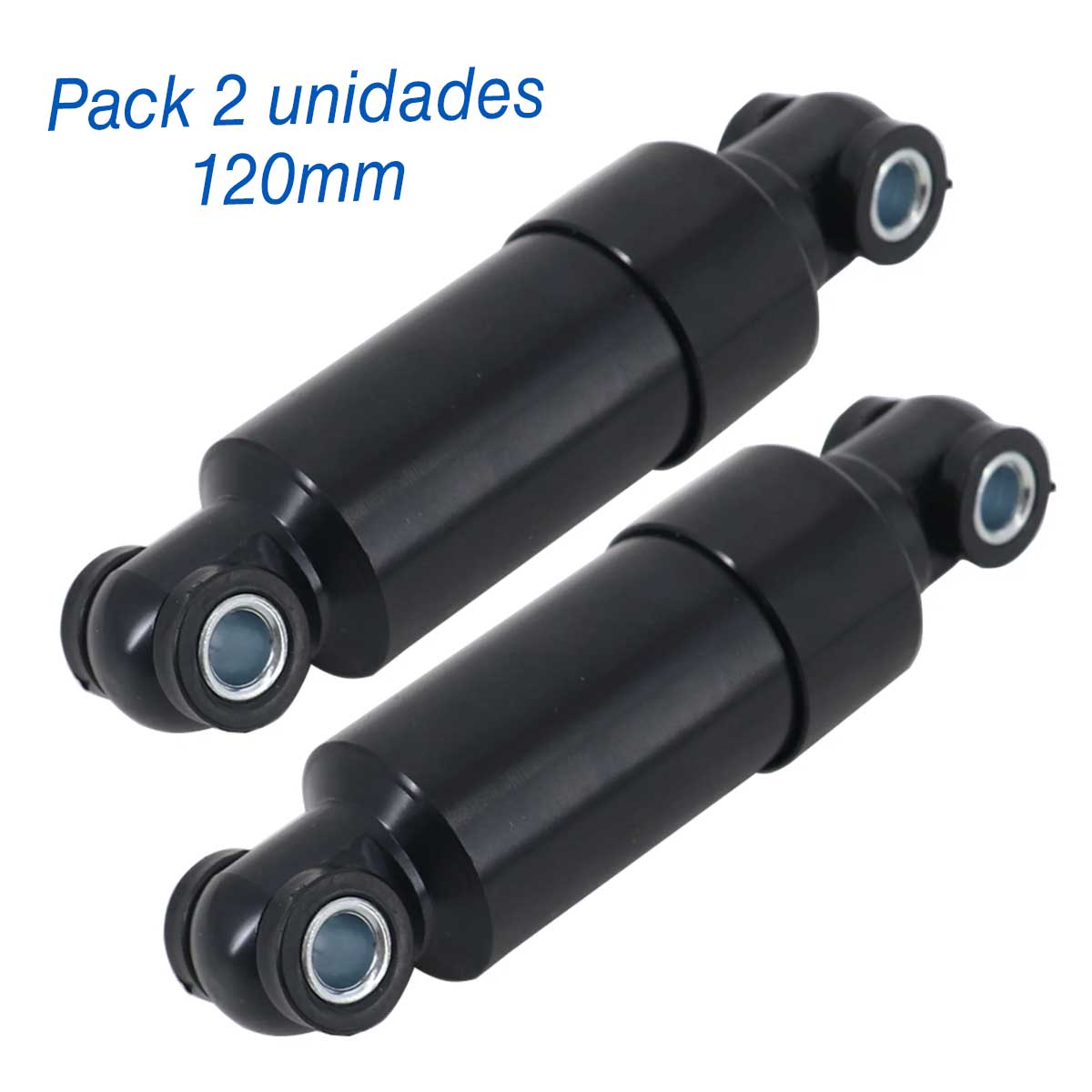 Cilindro muelle amortiguador patinete eléctrico 120mm (Pack 2 unidades)