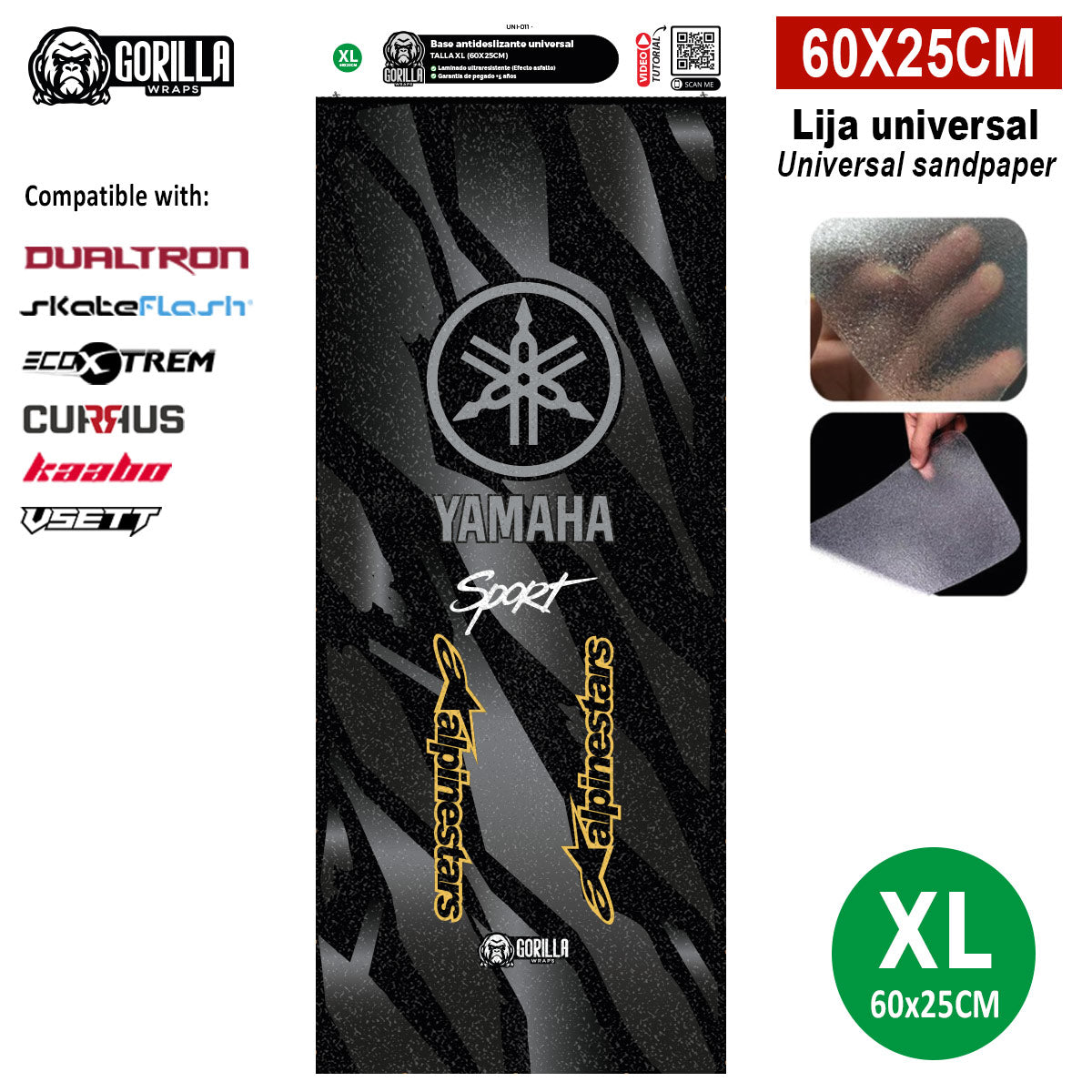 Base antideslizante universal Yamaha&Alphine - Talla XL - Dualtron, Skateflask y similares