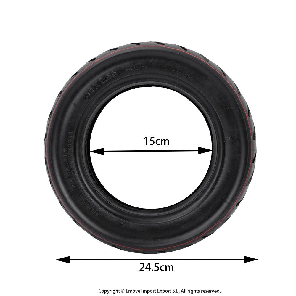 Rueda Cubierta 10x2,5-6 Tubetype Tubeless