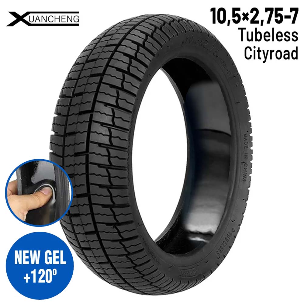 Rueda cubierta 10,5x2,75-7 Tubeless (Gel antipinchazos)