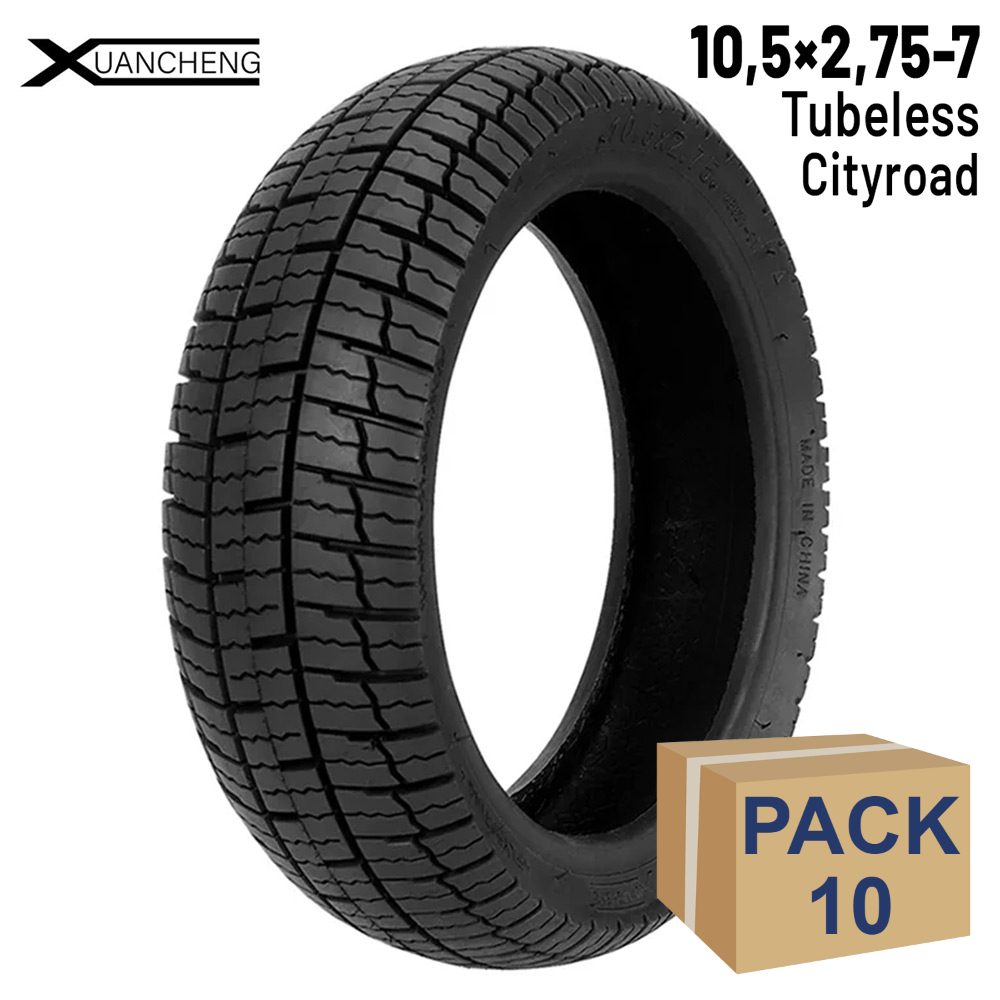 Rueda cubierta 10,5x2,75-7 Tubeless - 10 unidades
