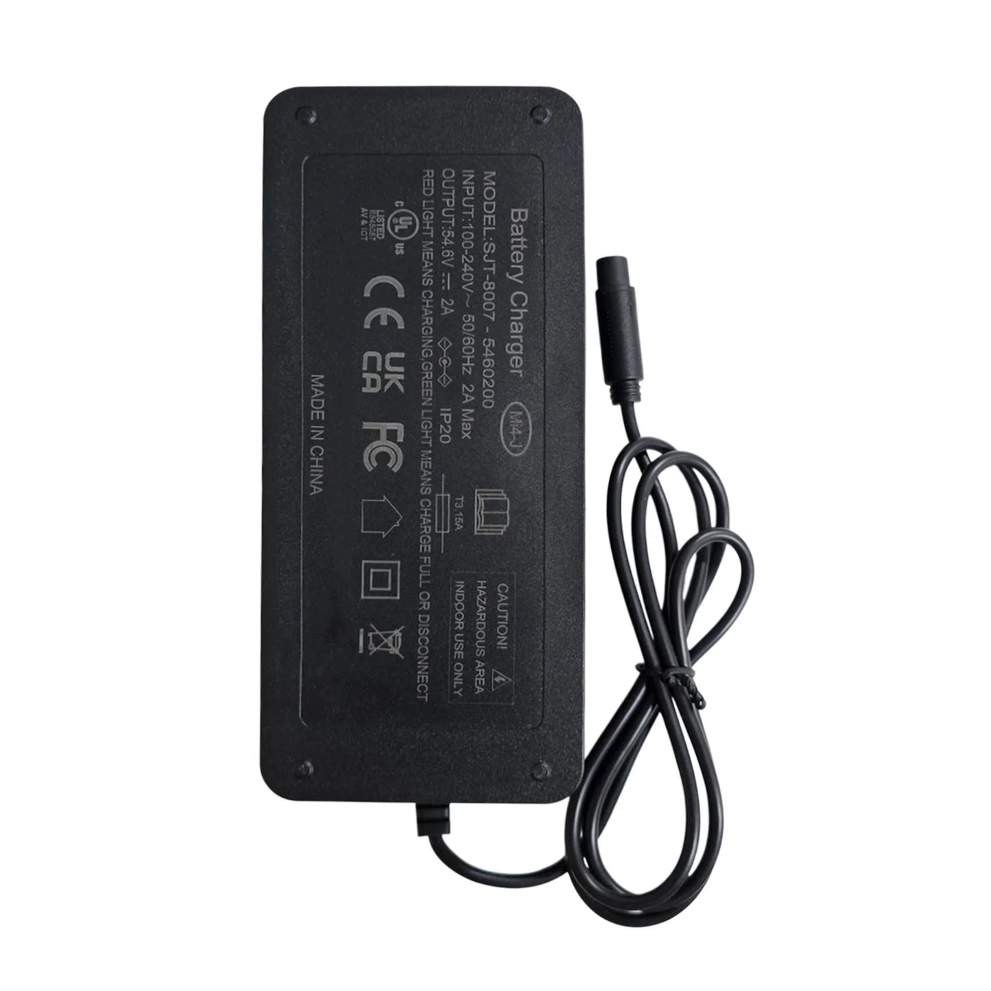 Cargador Smartgyro Crossover Dual Max 2 (54,6V 2A) / Cecotec Bongo Y65