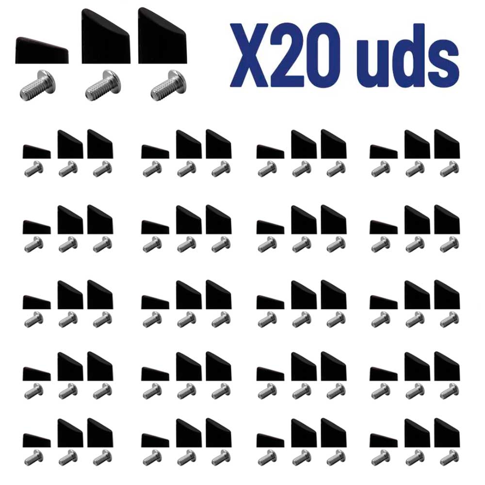 Gomas negras para tornillos del guardabarro trasero para Xiaomi (Pack 20 unidades)