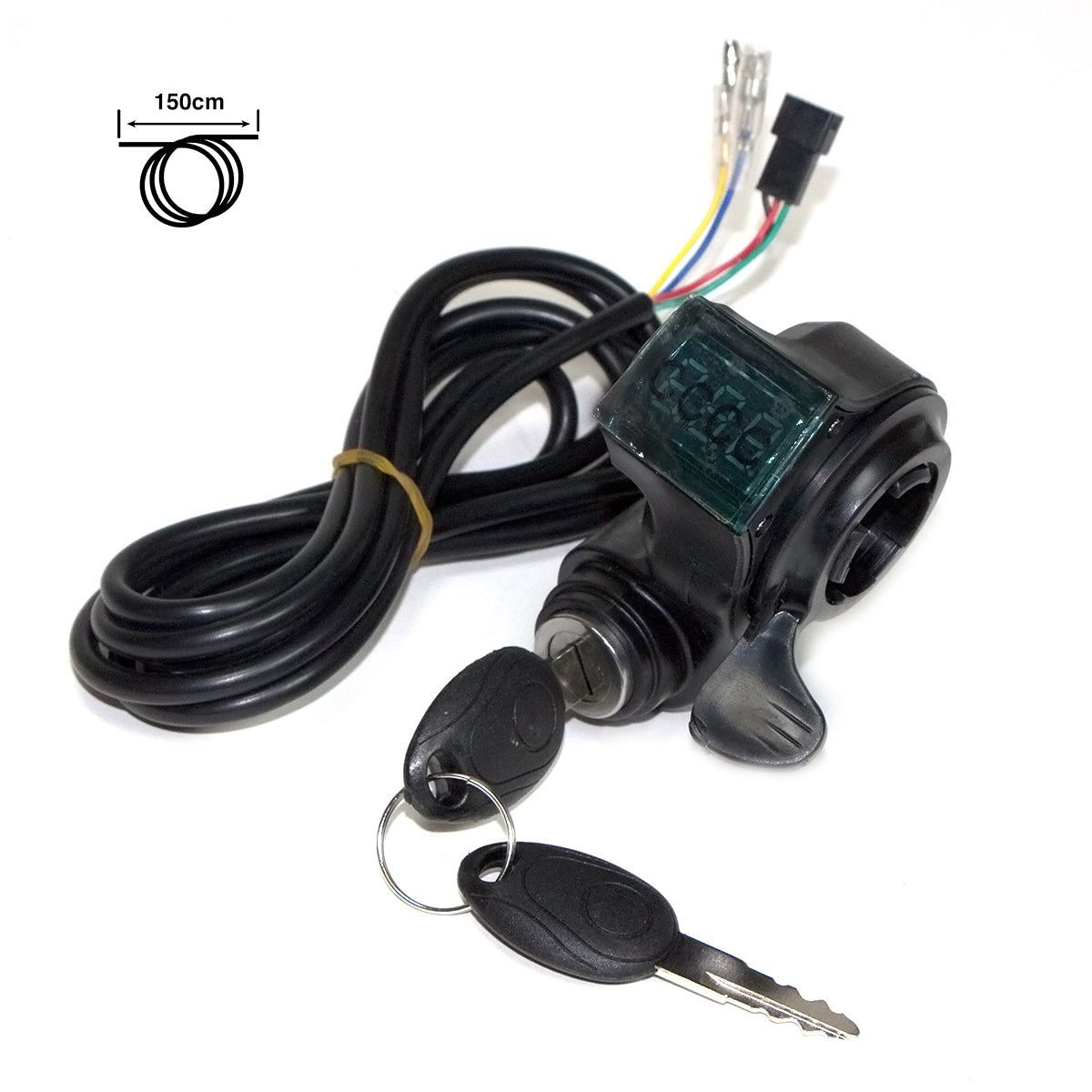 Llave de contacto con voltímetro y acelerador - Conector SM