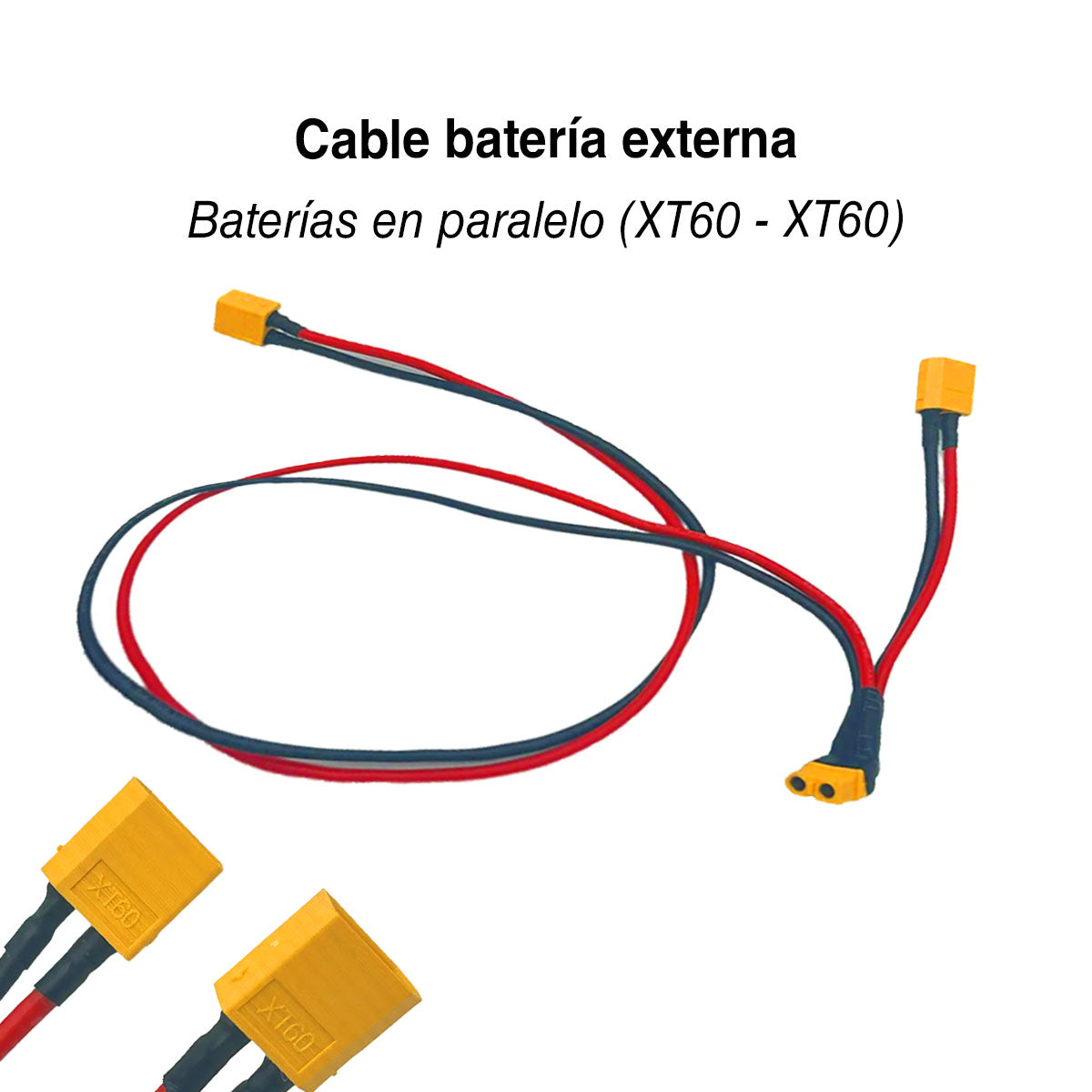 Cable para baterías externas en paralelo (conector XT60-XT60)