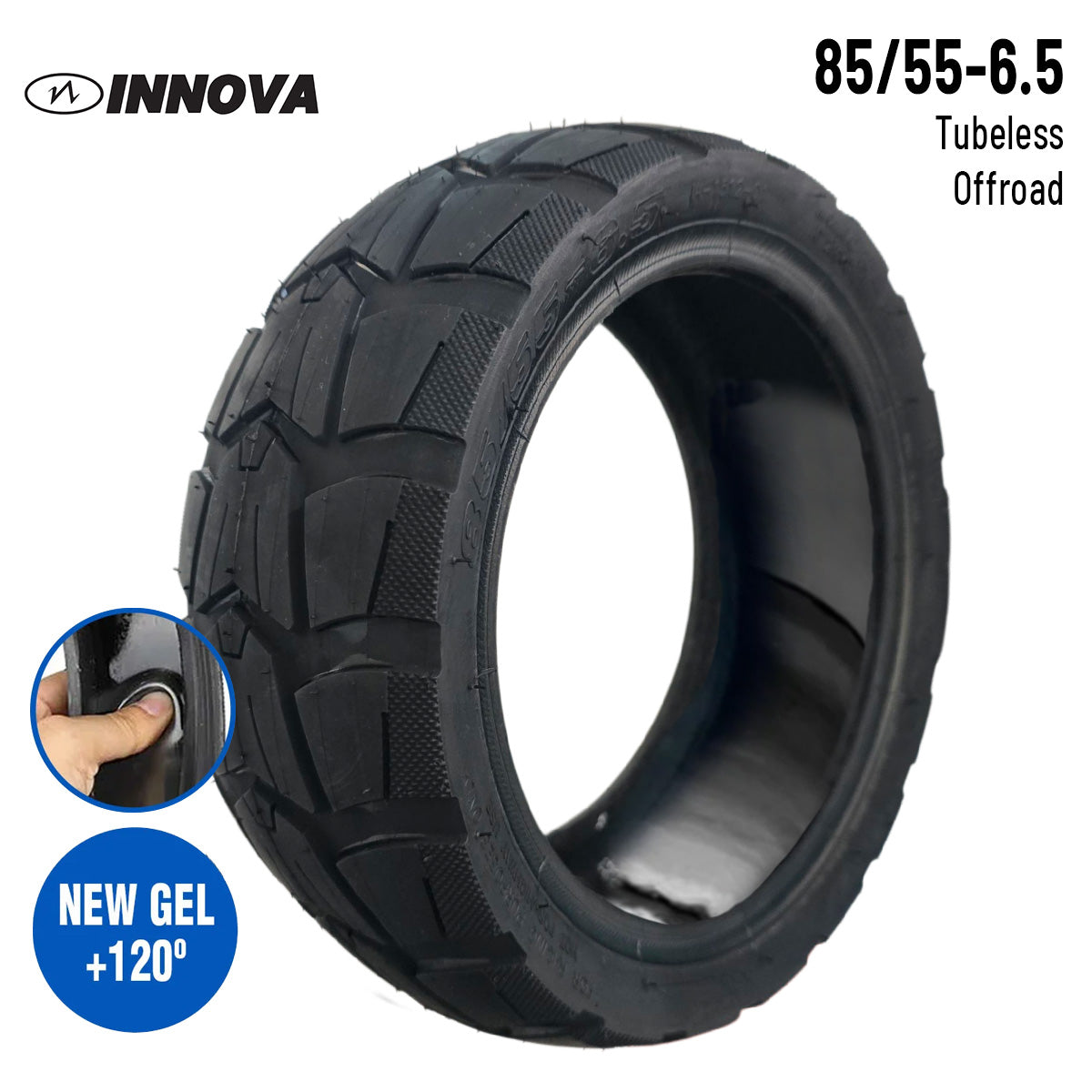 Neumático 85/55-6,5 Offroad Tubeless (Con gel antipinchazos)