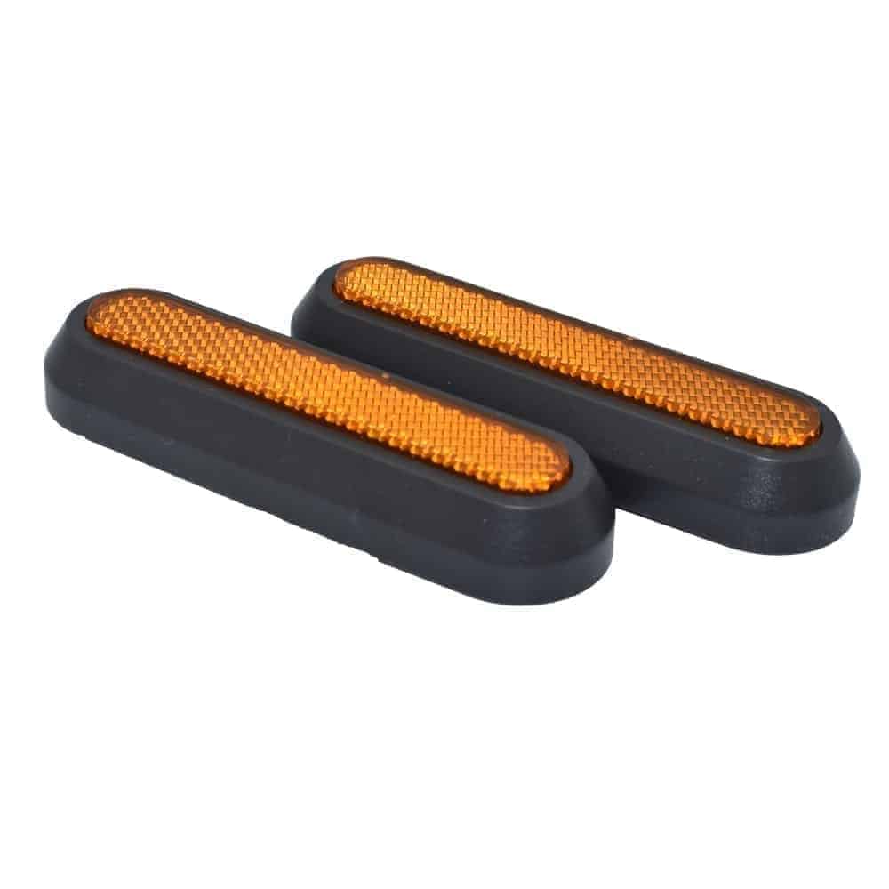 Tapas embellecedores reflectantes laterales reflectantes para rueda trasera con catadióptrico para Xiaomi (pack de 2 unidades)