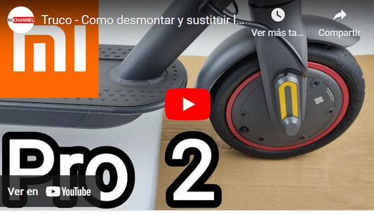 Cómo cambiar una rueda pinchada de patinete eléctrico