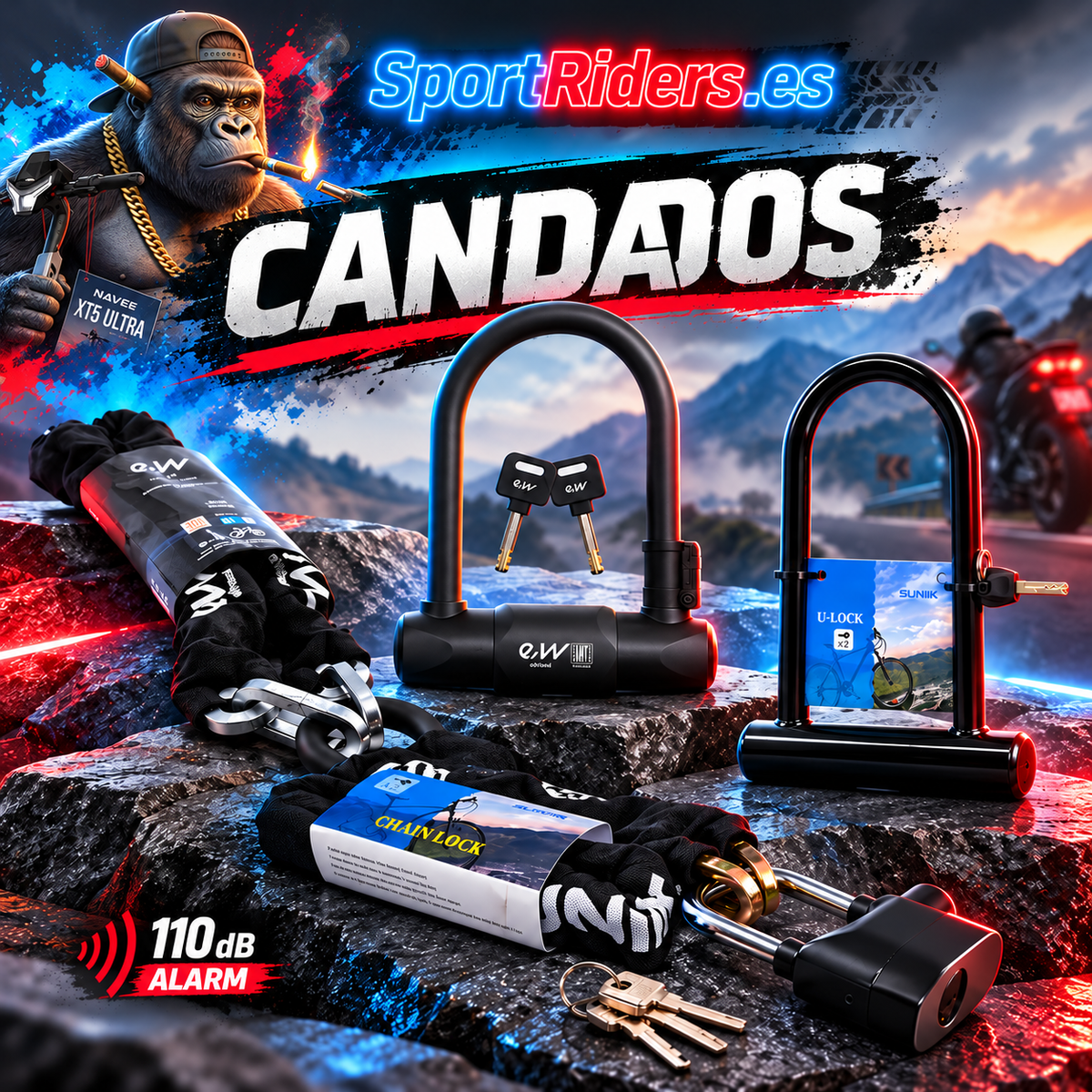 Candados para patinetes