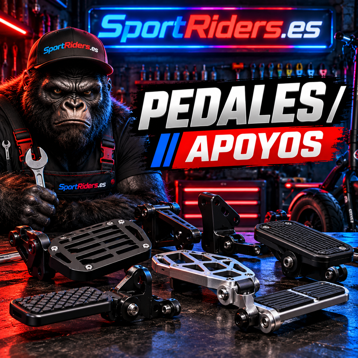 Pedales y apoyos de recambio para movilidad eléctrica en SportRiders.es