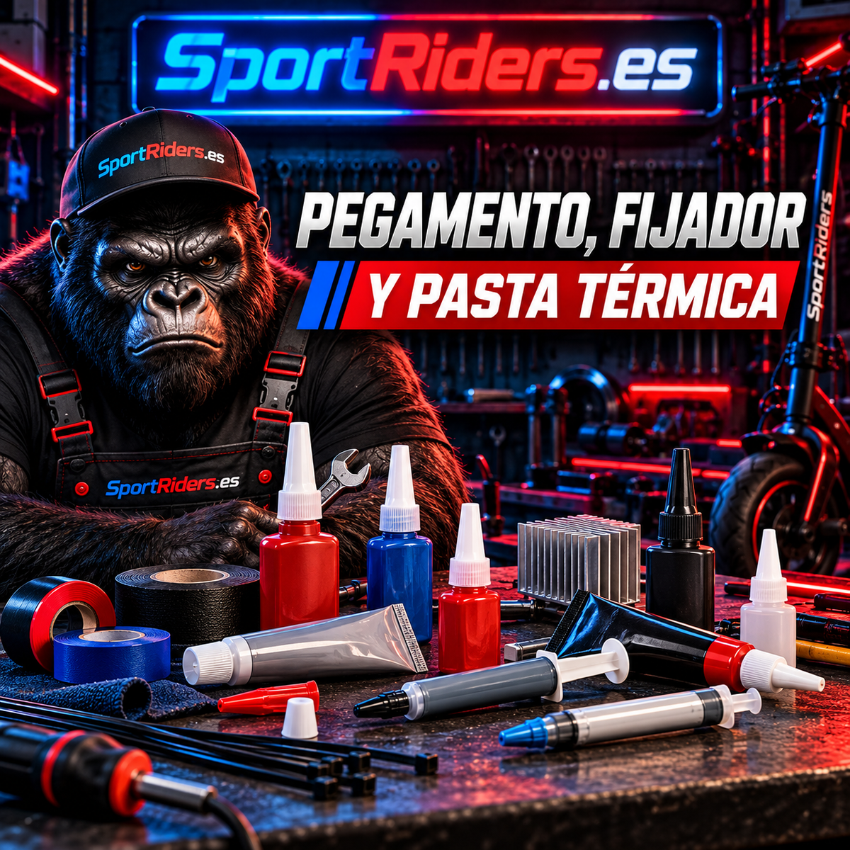Pegamentos, fijadores y pastas térmicas para el mantenimiento en SportRiders.es