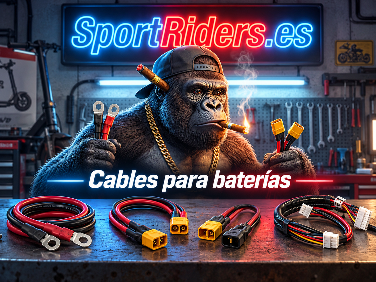 Portada de cables y conectores para baterías de patinetes SportRiders