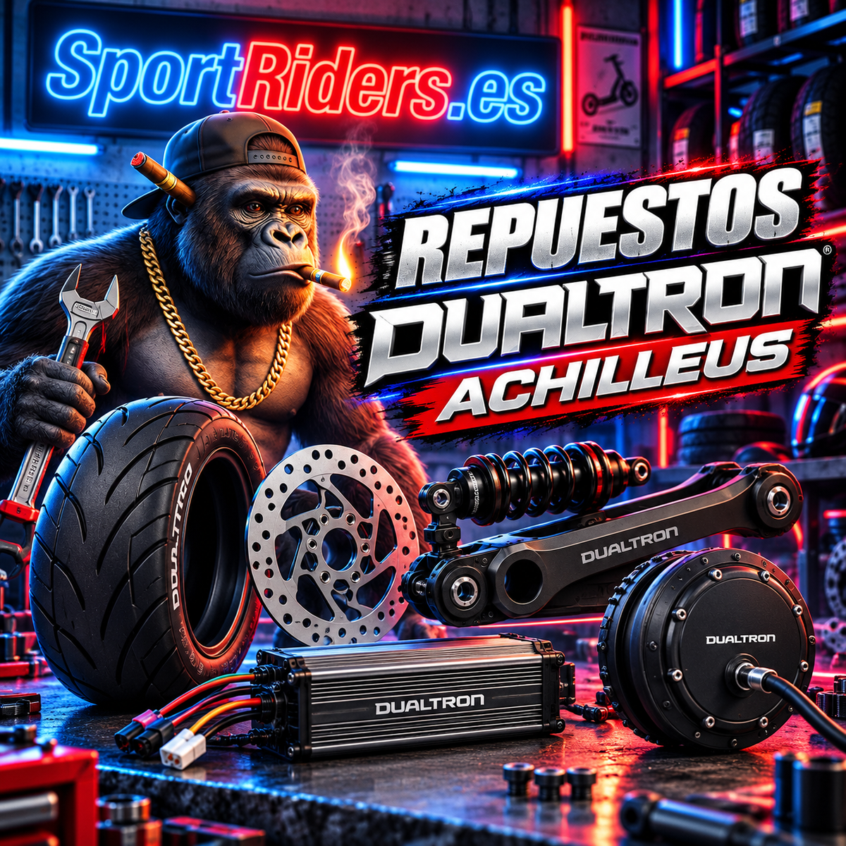 Repuestos para Dualtron Achilleus, neumáticos y piezas en SportRiders.es
