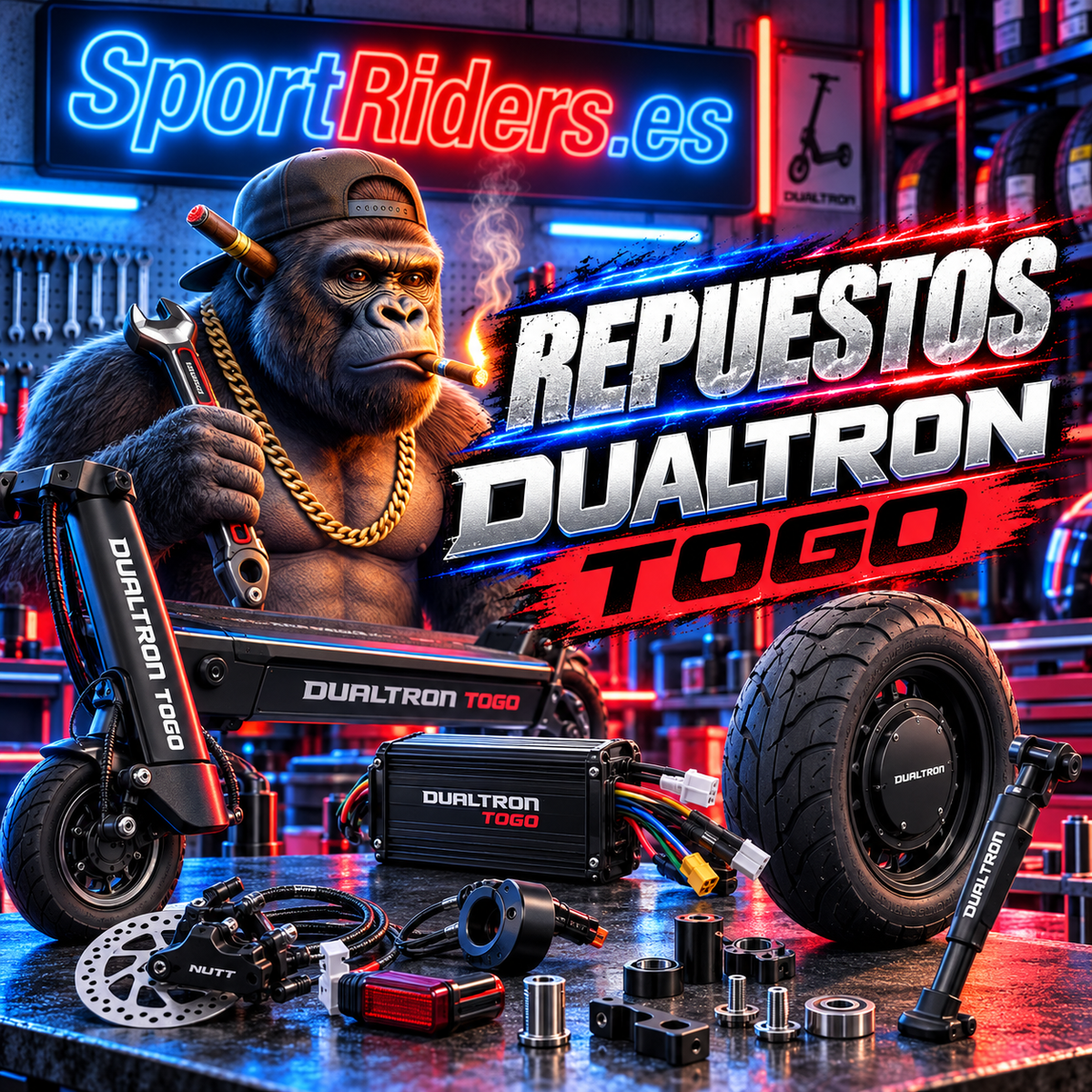 Repuestos para patinetes Dualtron Togo en SportRiders.es