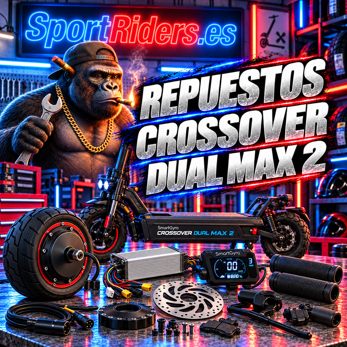Repuestos para SmartGyro Crossover Dual Max 2 en SportRiders.es