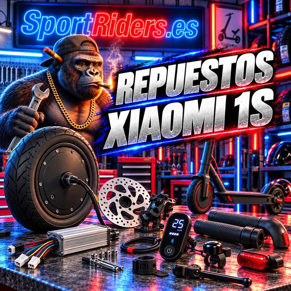 Repuestos para patinetes Xiaomi 1S en SportRiders.es