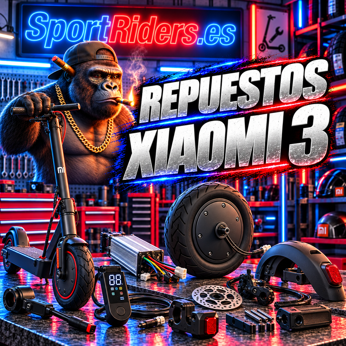 Repuestos para patinetes Xiaomi 3 en SportRiders.es