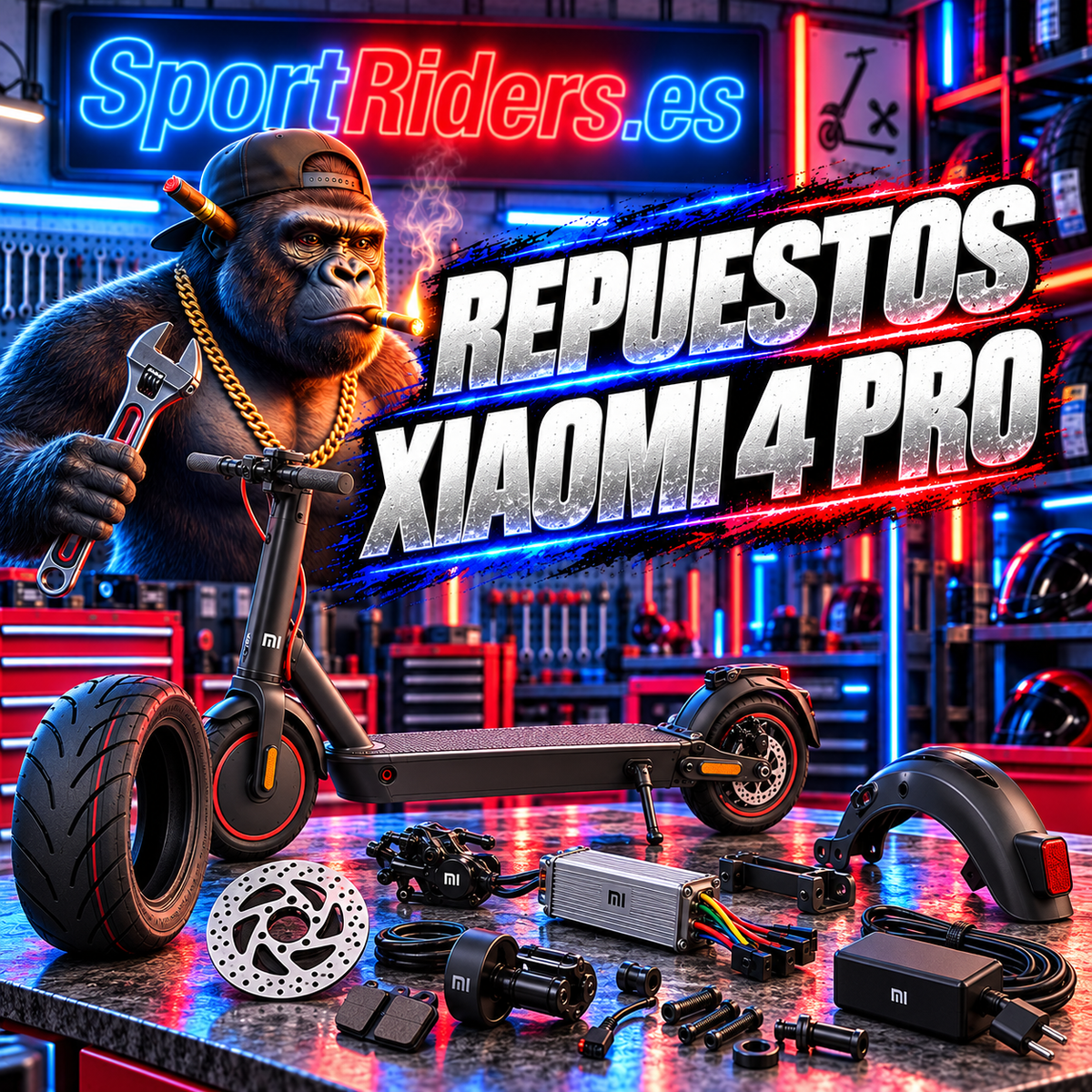 Repuestos para patinetes Xiaomi 4 Pro en SportRiders.es