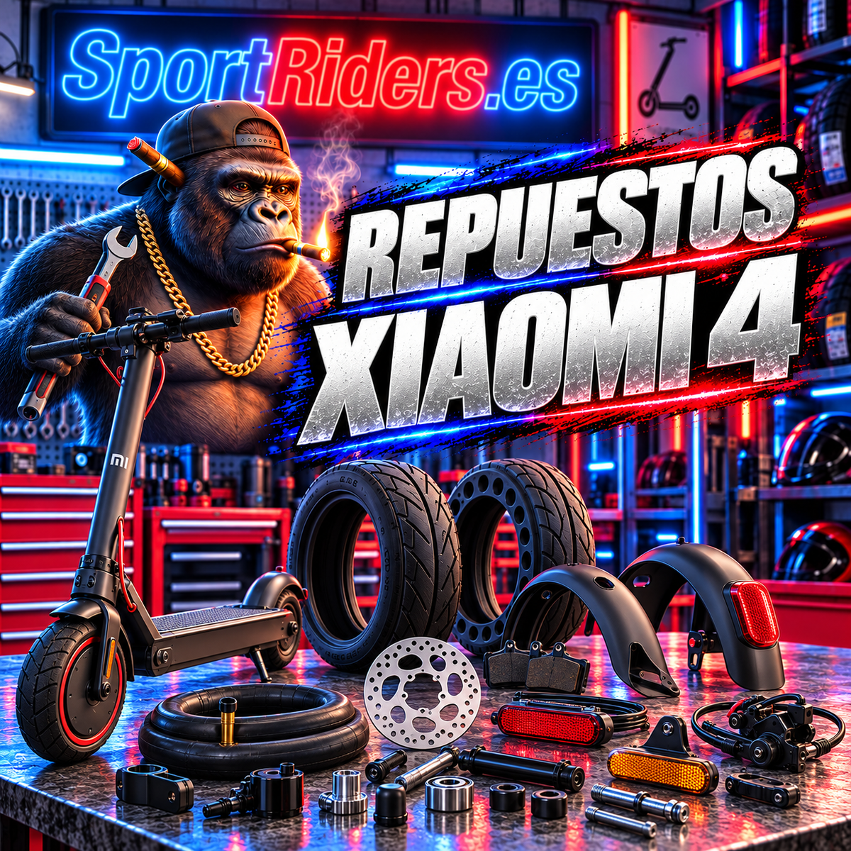 Repuestos para patinetes Xiaomi 4 en SportRiders.es