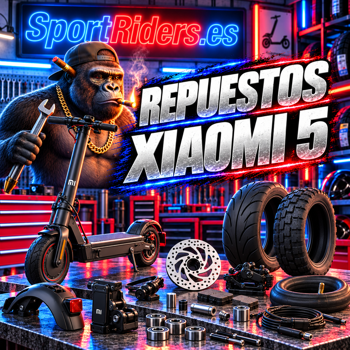 Repuestos para patinetes Xiaomi 5 en SportRiders.es