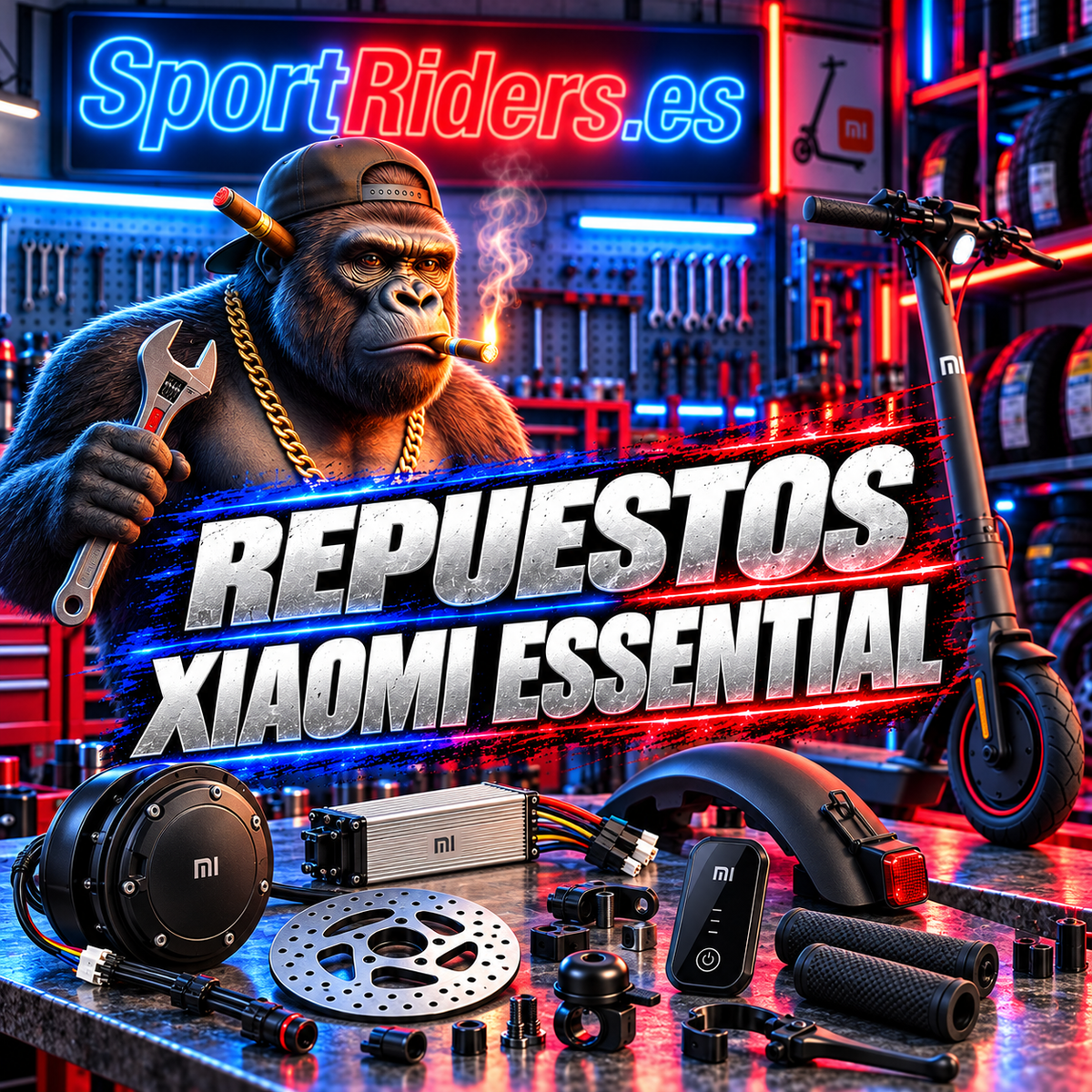 Repuestos para patinetes Xiaomi Essential en SportRiders.es