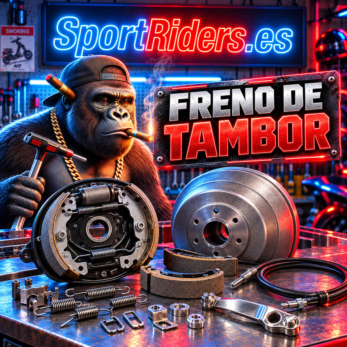 Freno de tambor y componentes para patinetes eléctricos - SportRiders