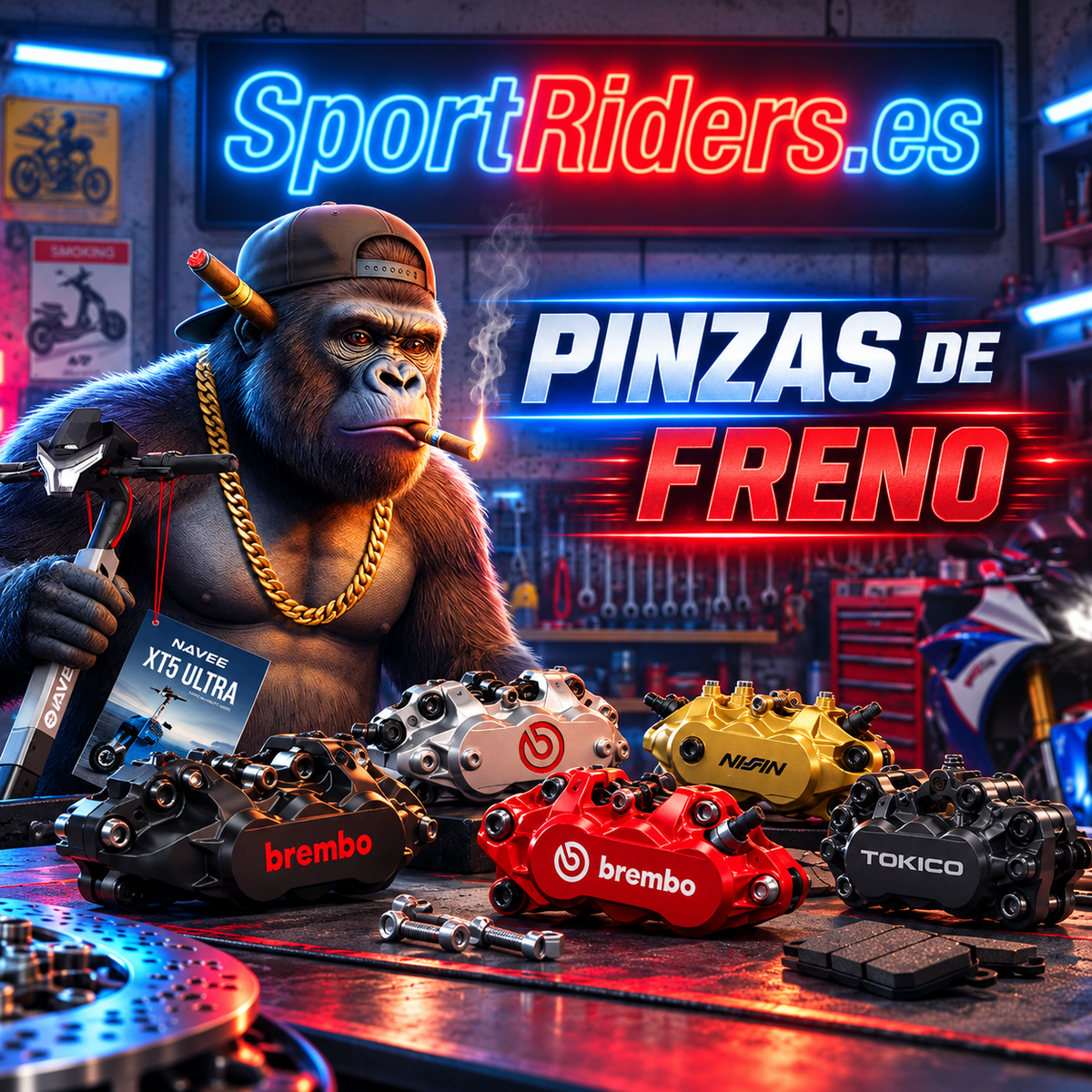 Pinzas de freno para patinetes eléctricos - SportRiders