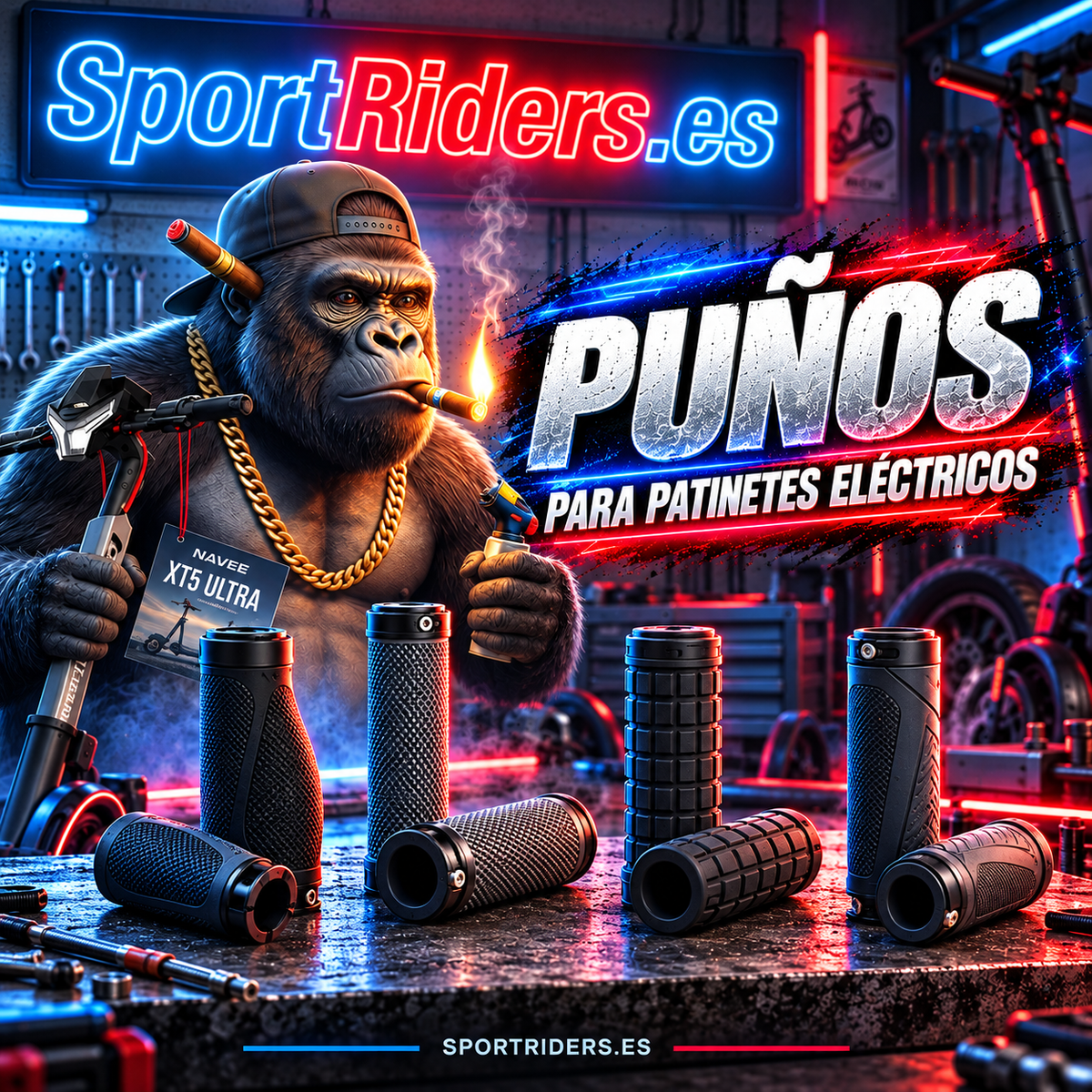 Puños para patinetes eléctricos | Colección SportRiders.es