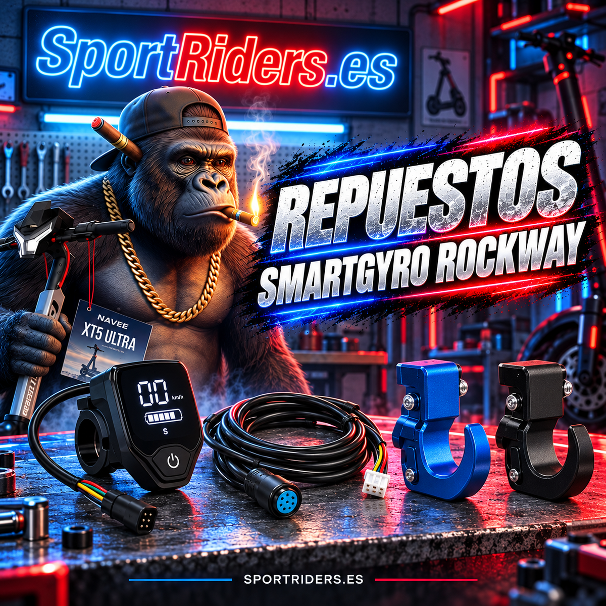 Repuestos para patinetes eléctricos SmartGyro Rockway | SportRiders.es
