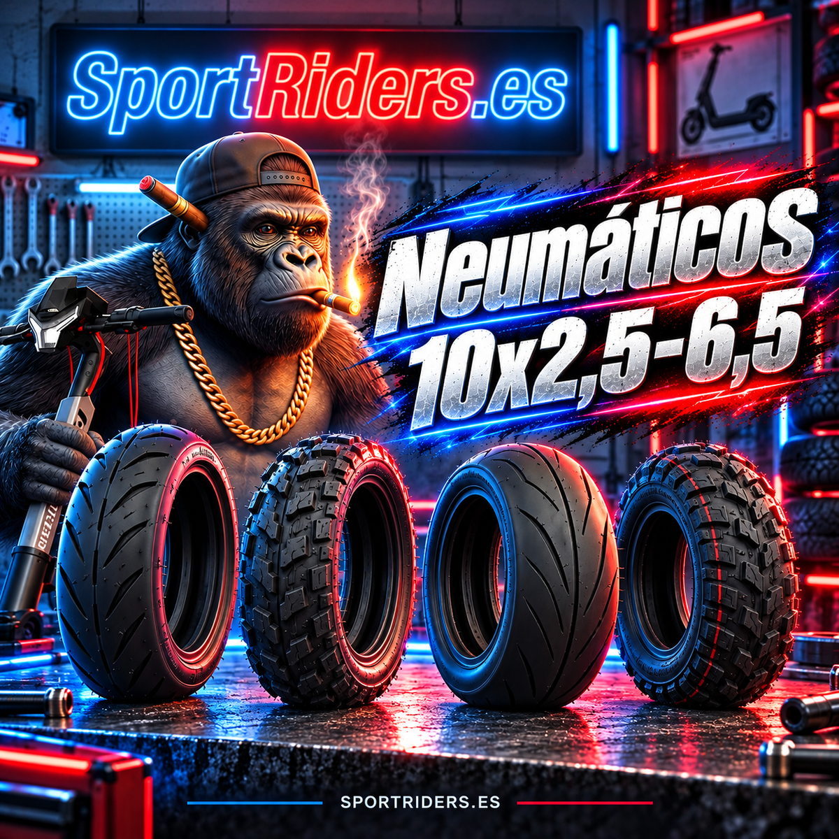 Neumáticos 10x2,5-6,5 | Neumáticos para patinetes eléctricos - SportRiders.es