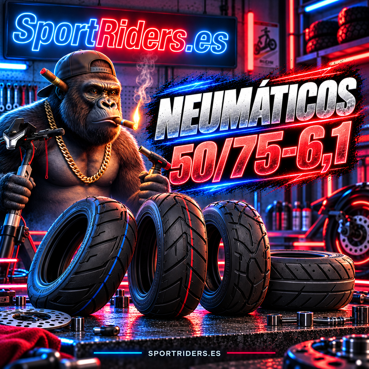 Neumáticos 50/75-6,1 para patinetes eléctricos | SportRiders.es
