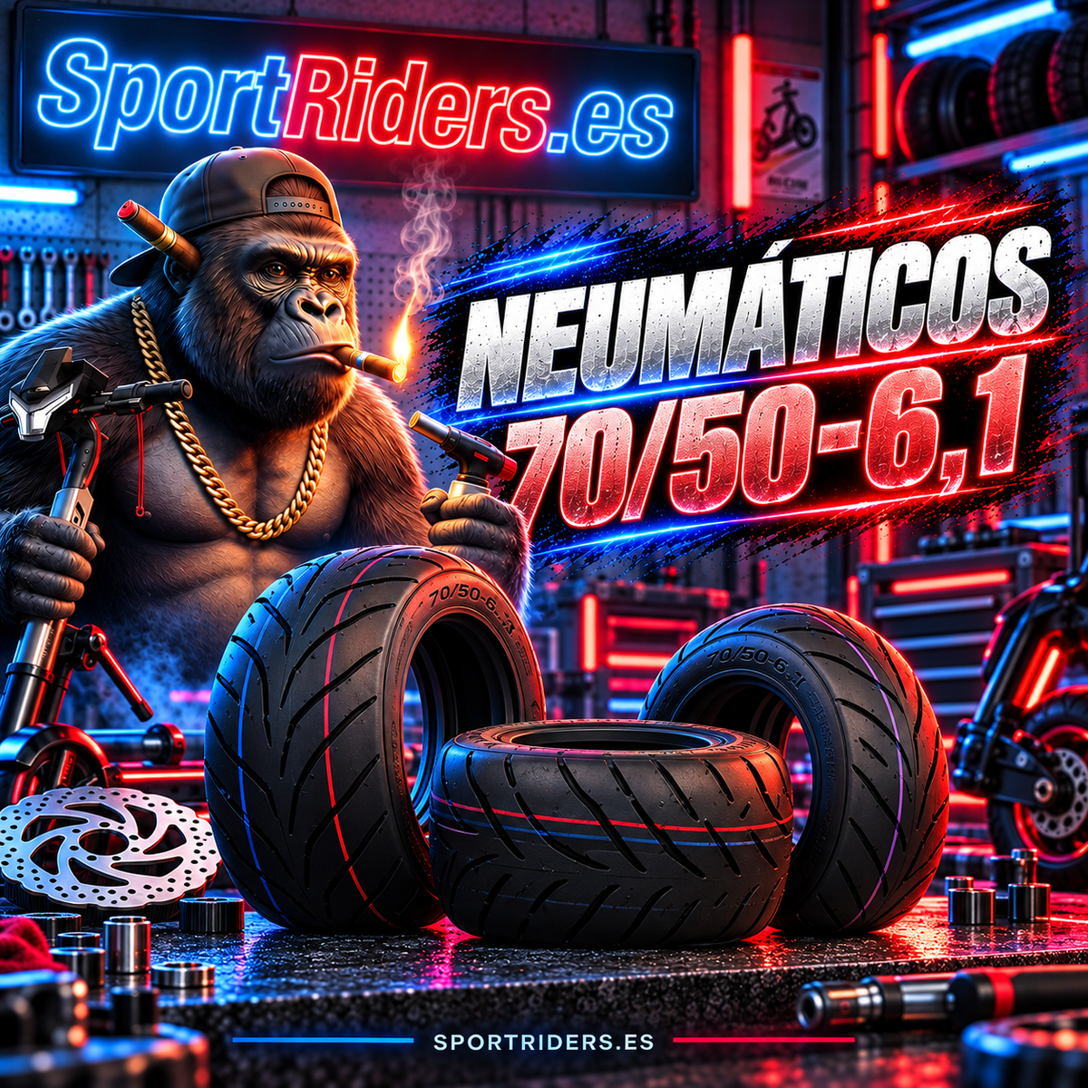 Neumáticos 70/50-6,1 para patinetes eléctricos | SportRiders.es