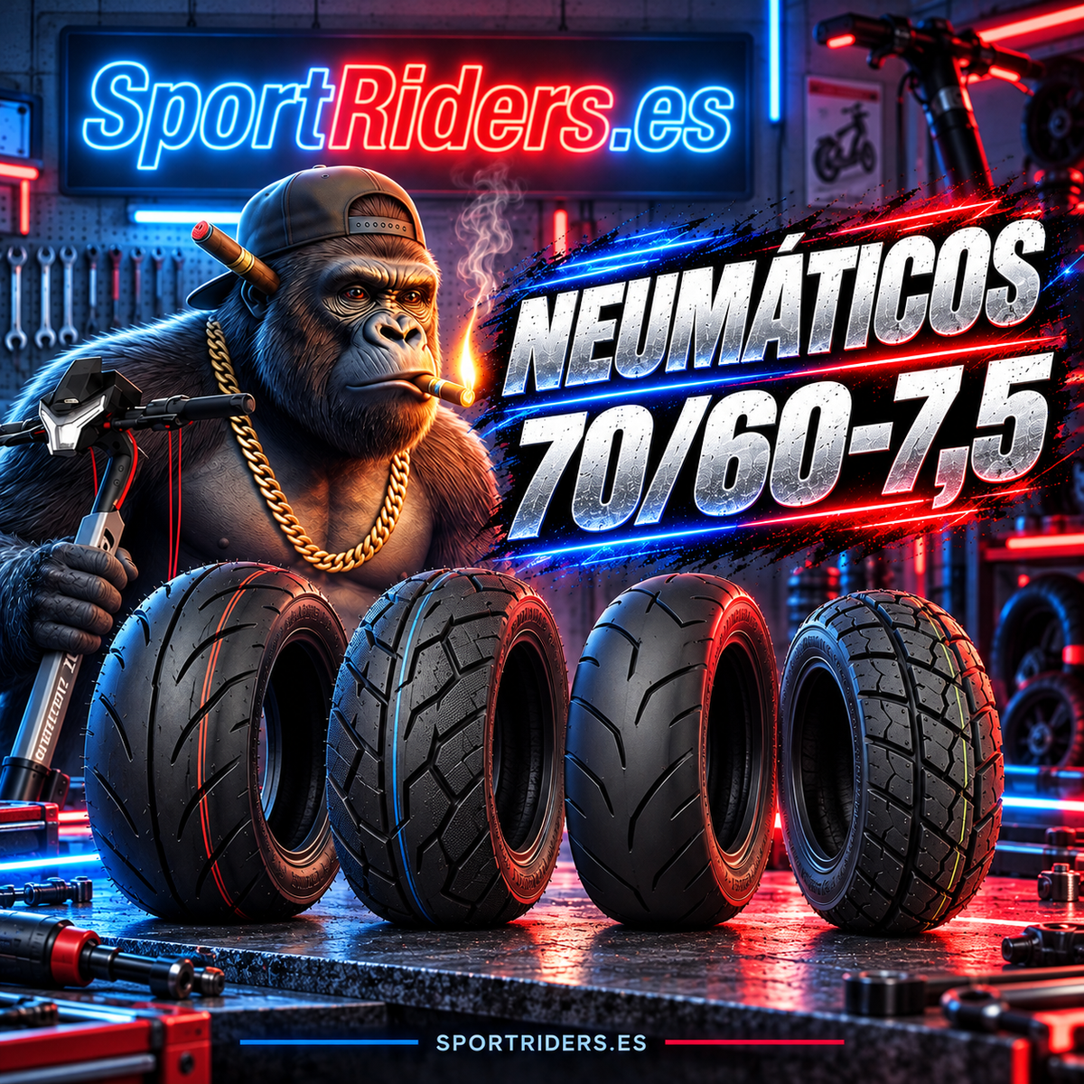 Neumáticos 70/60-7,5 | Neumáticos y cubiertas para patinetes eléctricos en SportRiders.es